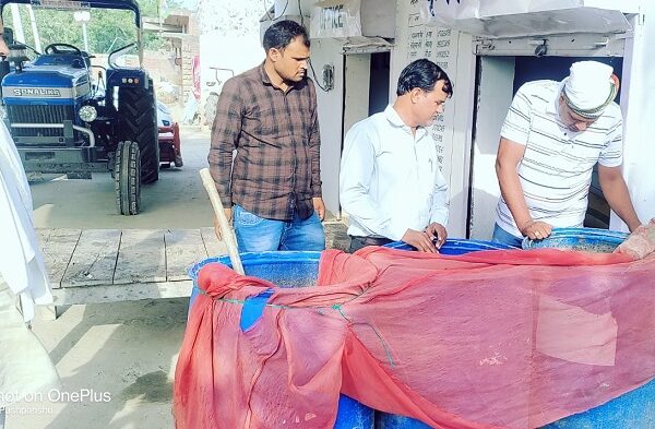 Preparation of Jeevamrit at Rajepur Fed Farmer Producer Com. Ltd.